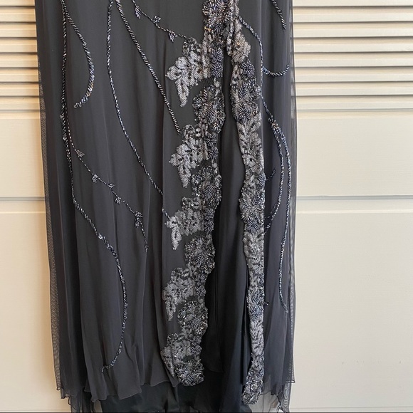 Mac Duggal Charcoal Grey Evening Gown - Picture 4 of 7